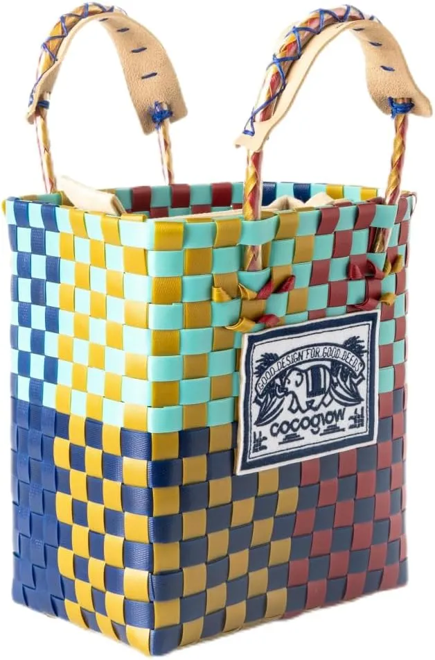 Hand Woven Applique Bag, PP eco-friendly Woven Handbag, Handbag, Fashionable Travel Bag, Women's Handbag and Wallet