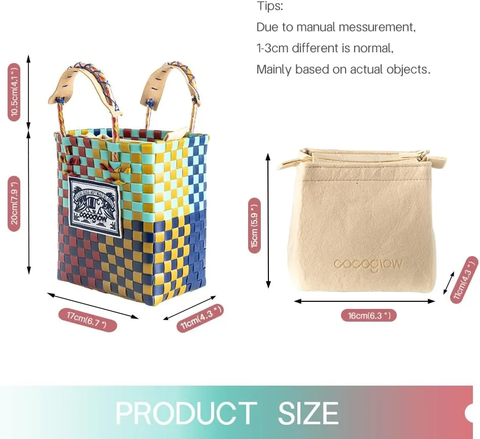 Hand Woven Applique Bag, PP eco-friendly Woven Handbag, Handbag, Fashionable Travel Bag, Women's Handbag and Wallet