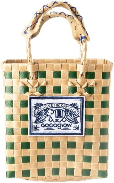 Hand Woven Applique Bag, PP eco-friendly Woven Handbag, Handbag, Fashionable Travel Bag, Women's Handbag and Wallet