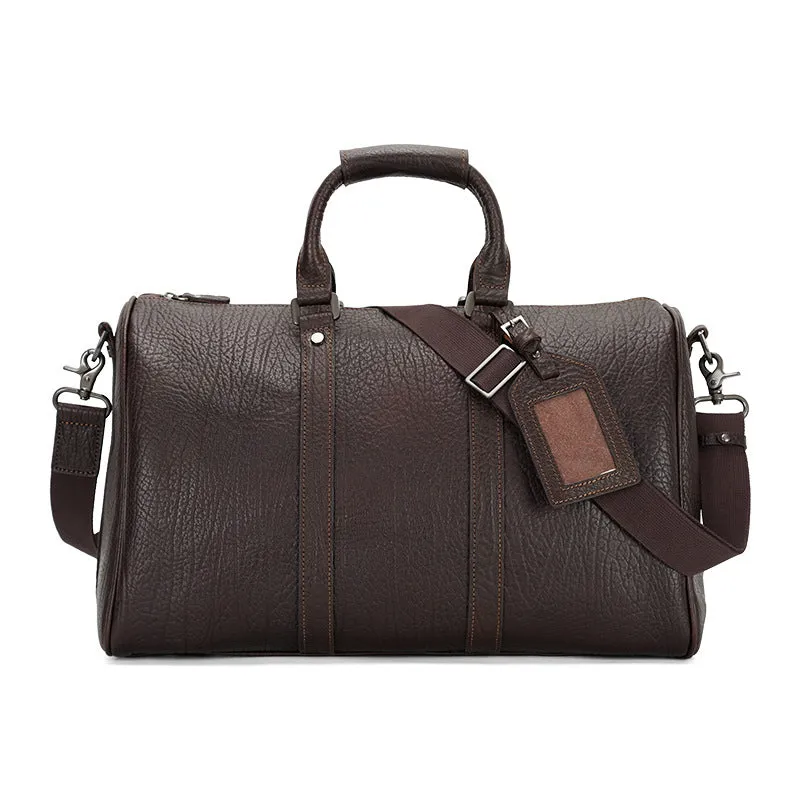 Handmade Vintage Weekender Full-Grain Leather Men's Duffel Bag