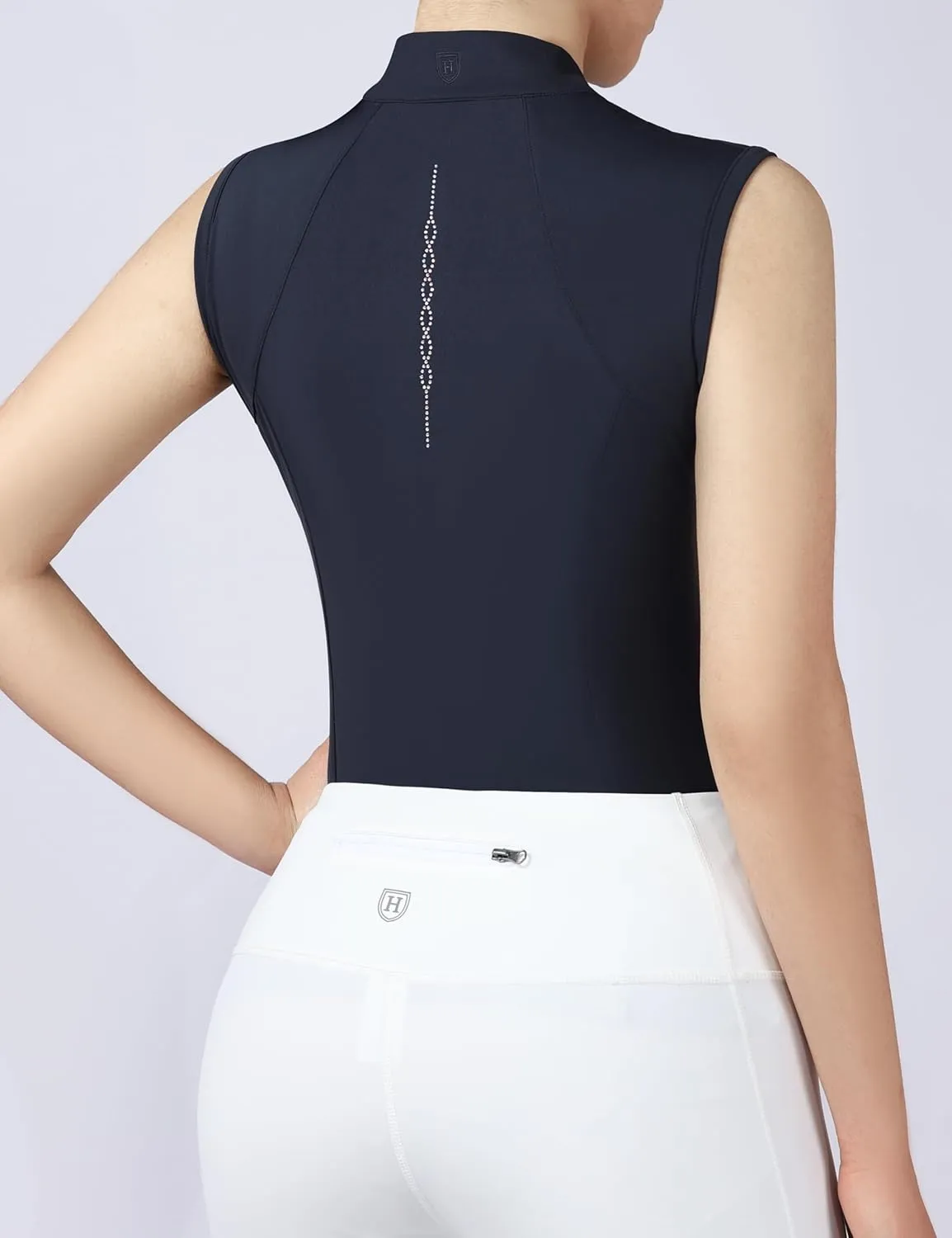 Harrison Howard Equestrian Shirts for Women Sleeveless Horse Riding Lightweight Quick-Dry Riding Shirts for Women