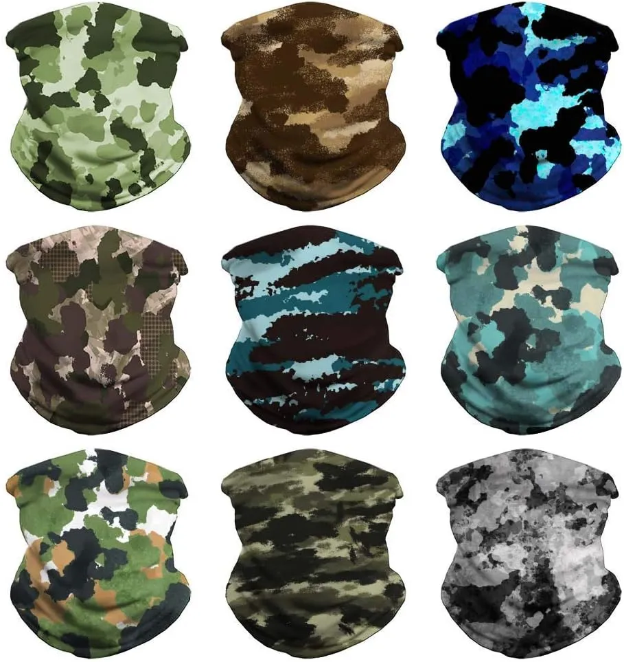 Headwear Bandana Head Wrap Face Scarf Mask Neck Warmer Balaclava for Sports