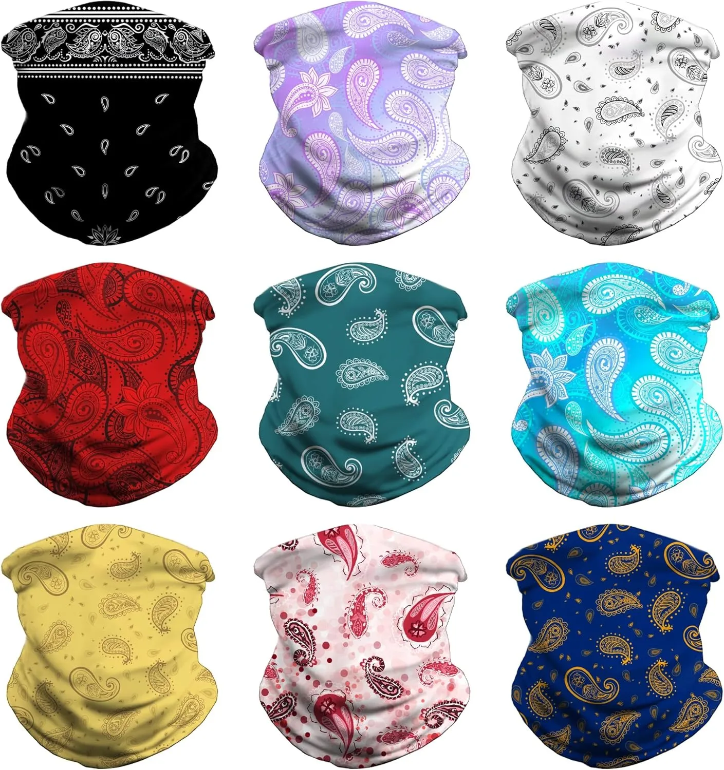 Headwear Bandana Head Wrap Face Scarf Mask Neck Warmer Balaclava for Sports