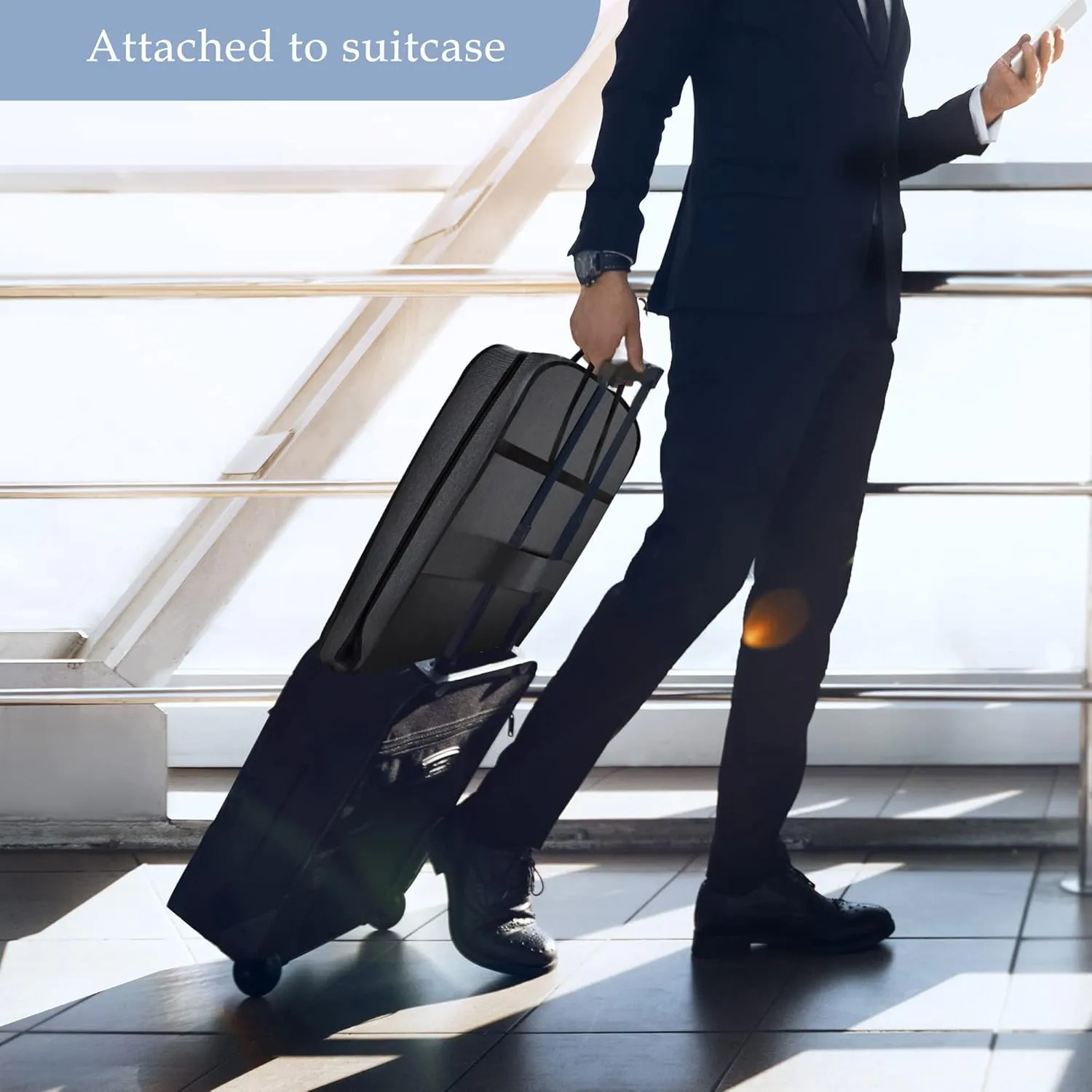 Heavy Duty Waterproof Garment Bag for Travel, Tear Resistance Suit Bag for Men Travel for Suits, Tuxedos, Coats, Uniform. 42 inch, Darkgrey, 2 Pack.…