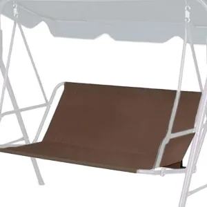 Heavy Duty Waterproof Swing Bench Cover for Outdoor Porch Garden Yard 2/3 Seat Patio Swing Chair (58.3"x19.6"x19.6", Coffee)
