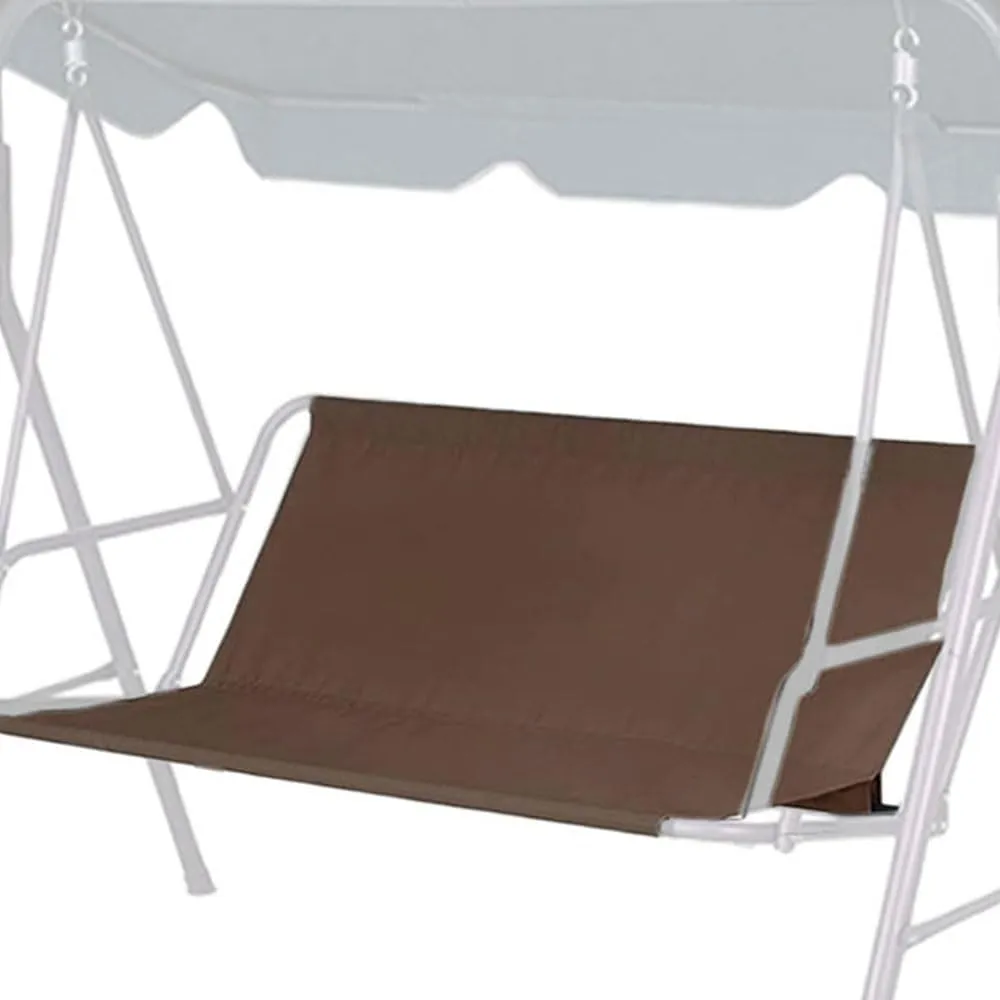 Heavy Duty Waterproof Swing Bench Cover for Outdoor Porch Garden Yard 2/3 Seat Patio Swing Chair (58.3"x19.6"x19.6", Coffee)