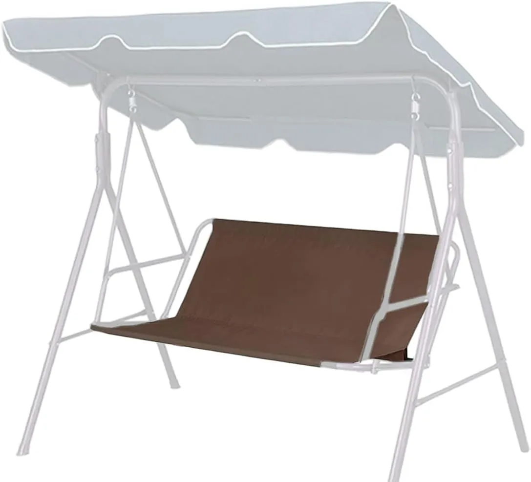 Heavy Duty Waterproof Swing Bench Cover for Outdoor Porch Garden Yard 2/3 Seat Patio Swing Chair (58.3"x19.6"x19.6", Coffee)