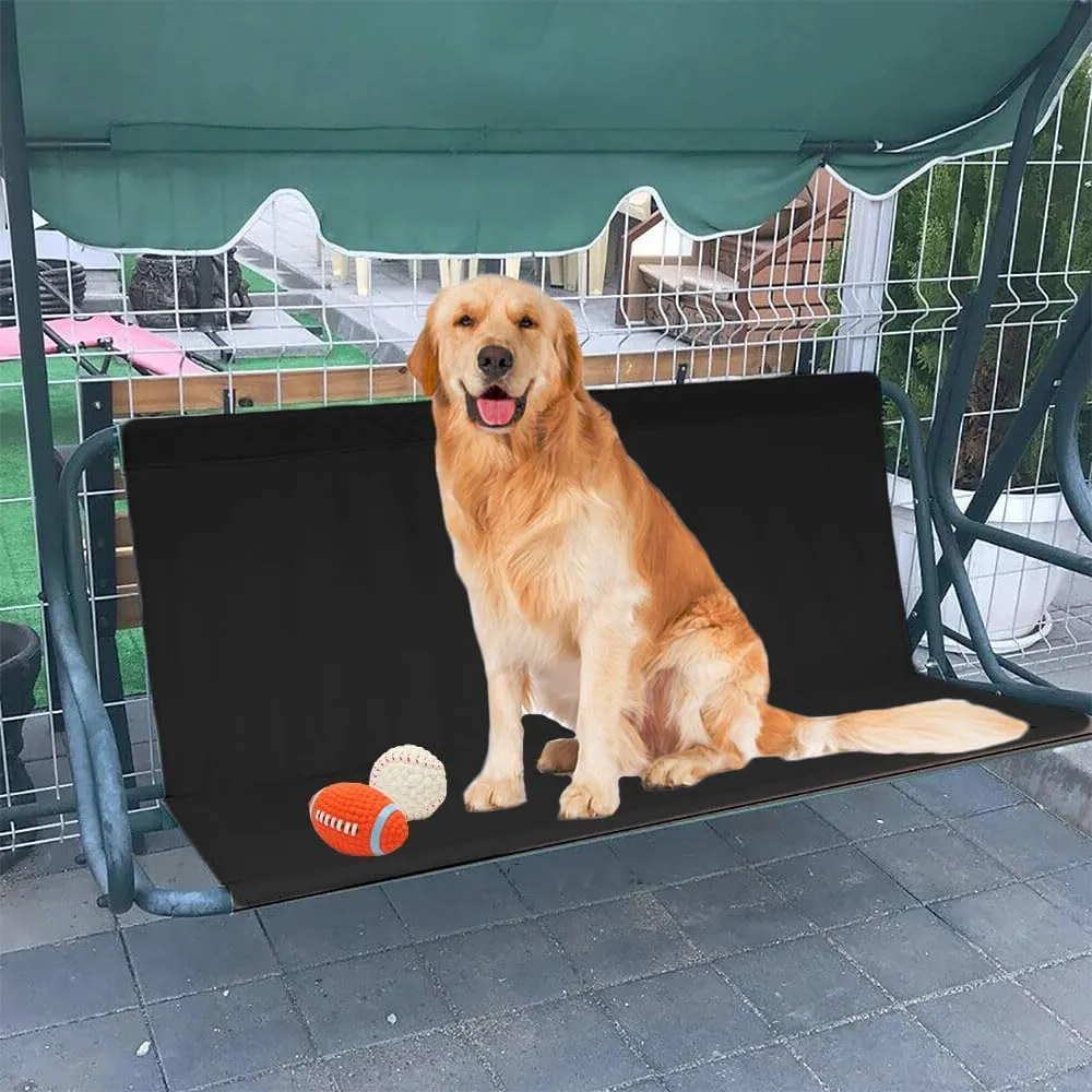 Heavy Duty Waterproof Swing Bench Cover for Outdoor Porch Garden Yard 2/3 Seat Patio Swing Chair (58.3"x19.6"x19.6", Coffee)