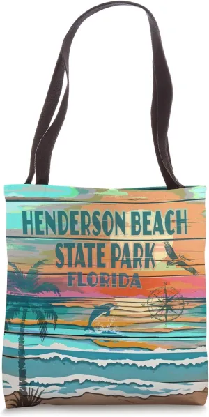 Henderson Beach State Park Florida Sunset Coastal Nautical Tote Bag