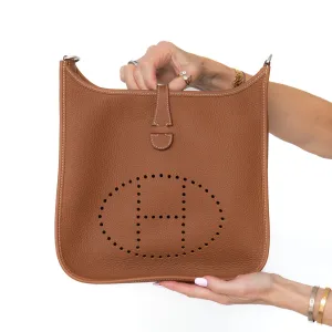 Hermes Crossbody Rave reviews Gold Evelyne 29 Bag Multi-functional **UNUSED**