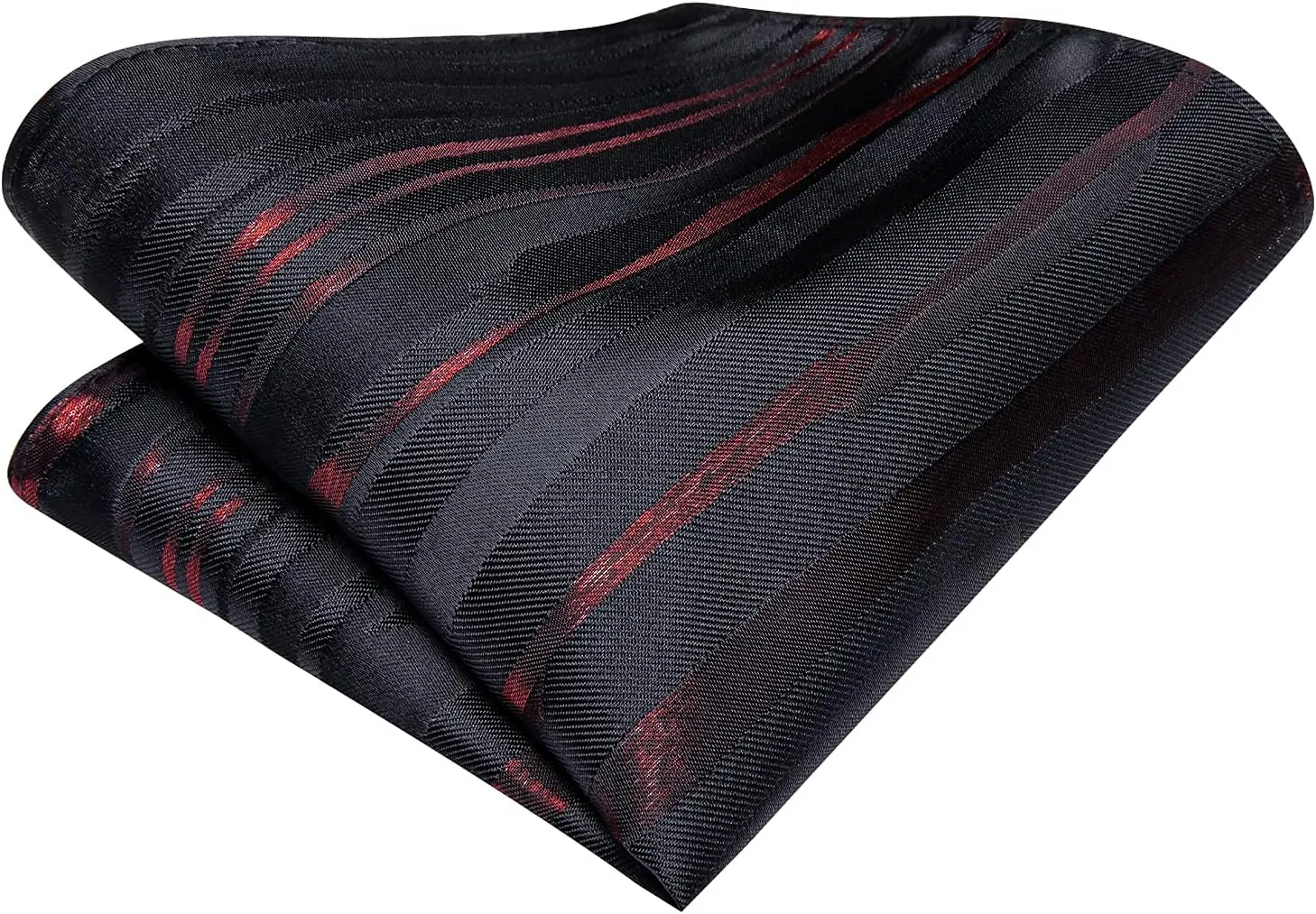 Hi-Tie Men Ties Sets Silk Stripe Paisley Necktie Pocket Square Cufflinks for Business Wedding