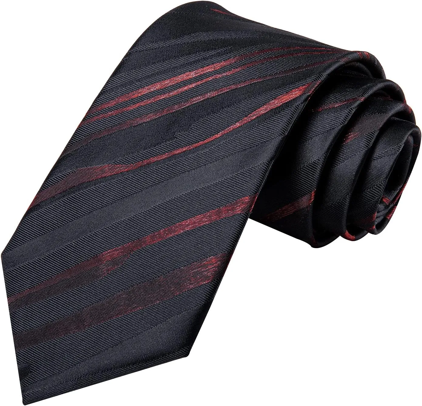 Hi-Tie Men Ties Sets Silk Stripe Paisley Necktie Pocket Square Cufflinks for Business Wedding