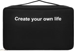 Hoerev MIDI Keyboard Carrying Case, Soft Travel Bag, 13 x 7 x 2 inches (Black, 13"(L) x 7"(W) x 2"(H))