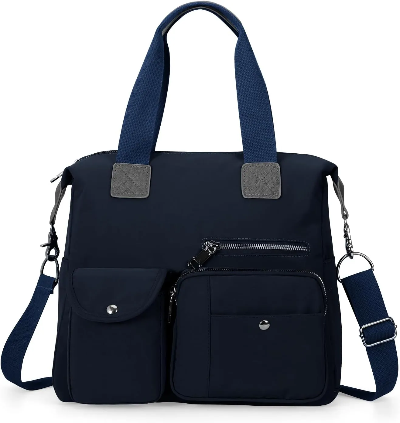HUA ANGEL Women's Top-handle Handbags Nylon Crossbody Bag Multi Pocket Purses Women for Travel Work Sport Shopping Everyday