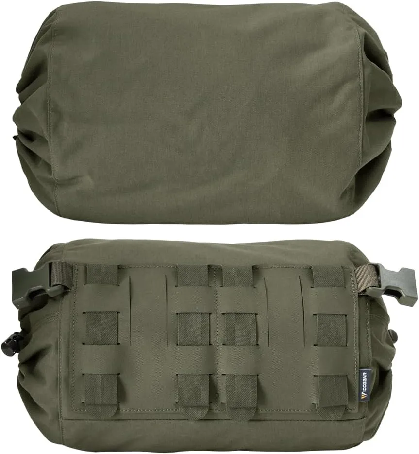 IDOGEAR SPORTS Tactical Utility Storage Sleeve Gas Mask Pouch Multi-Functional Large Grocery Bag for Helmet Jacket