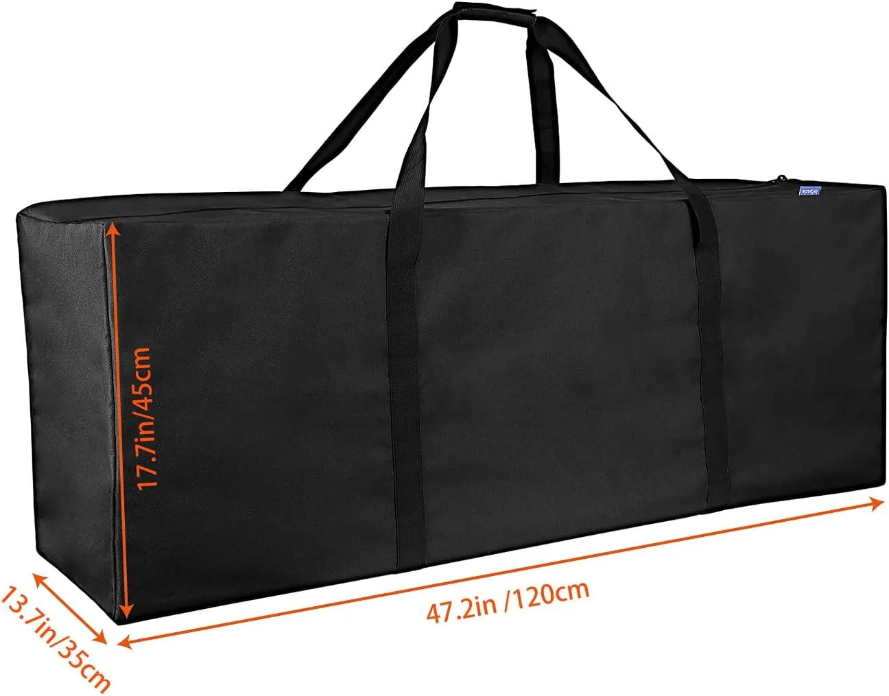 INFANZIA Duffel Travel Sports Equipment Bag, Long Luggage Bag with Upgrade Zipper Water Resistant, Extra Large Foldable Storage Bag for Camping, Tent, Tripod, Fishing(47x15x17 inch,1PCS)