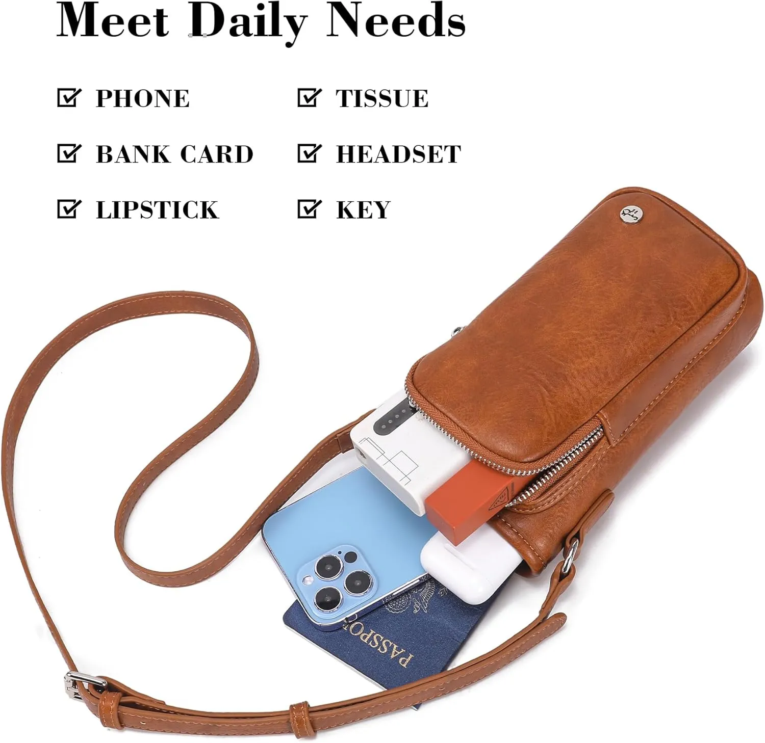 INICAT Leather Water Bottle Holder with Strap Water Bottle Carrier Bag for 32oz Tumbler Insulated