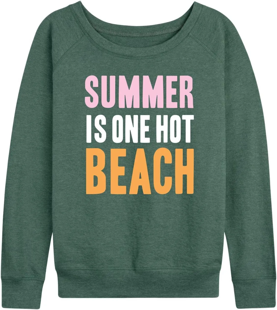 Instant Message - Summer One Hot Beach - Women's French Terry Long Sleeve Shirt
