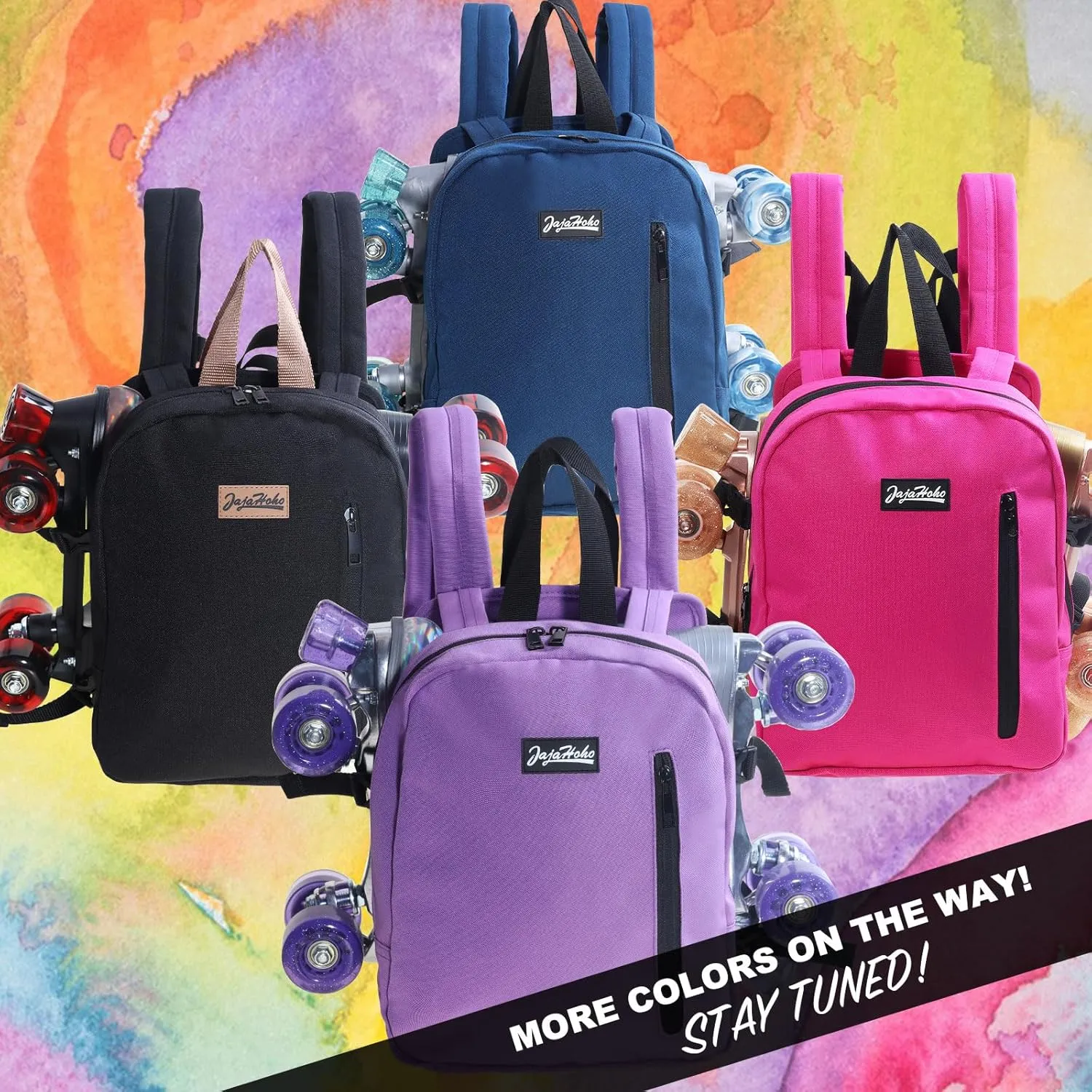 JajaHoho Roller skates bags for Women Men, Multi-functional Sports Backpack for Rollerskates, Ice skates, Inline skates