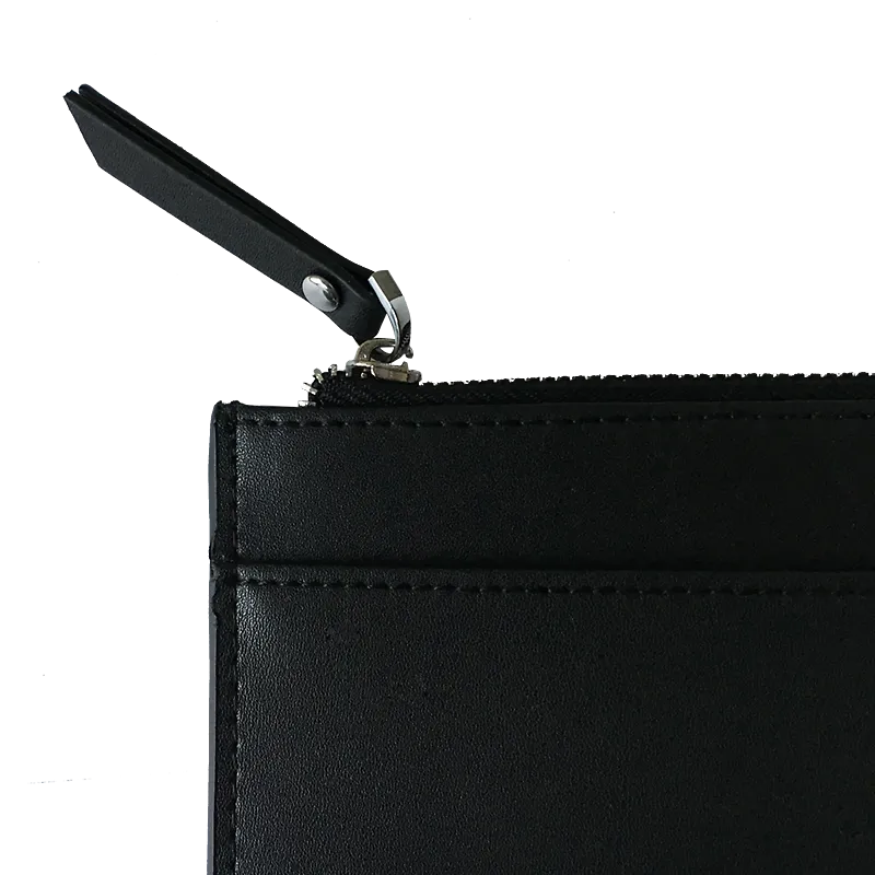 Jett Black Leather Pouch