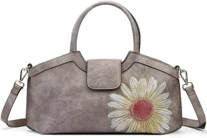 JSEIAJB Vintage Ladies Handbag Vintage Chinese Travel Bag with Zipper Ladies Cell Phone Bag