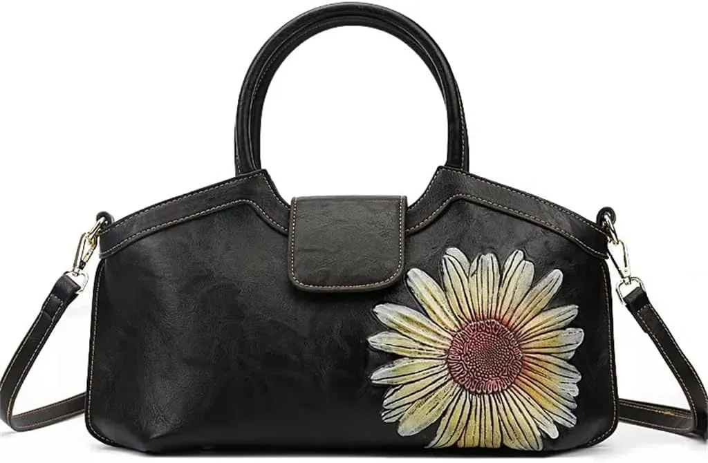 JSEIAJB Vintage Ladies Handbag Vintage Chinese Travel Bag with Zipper Ladies Cell Phone Bag