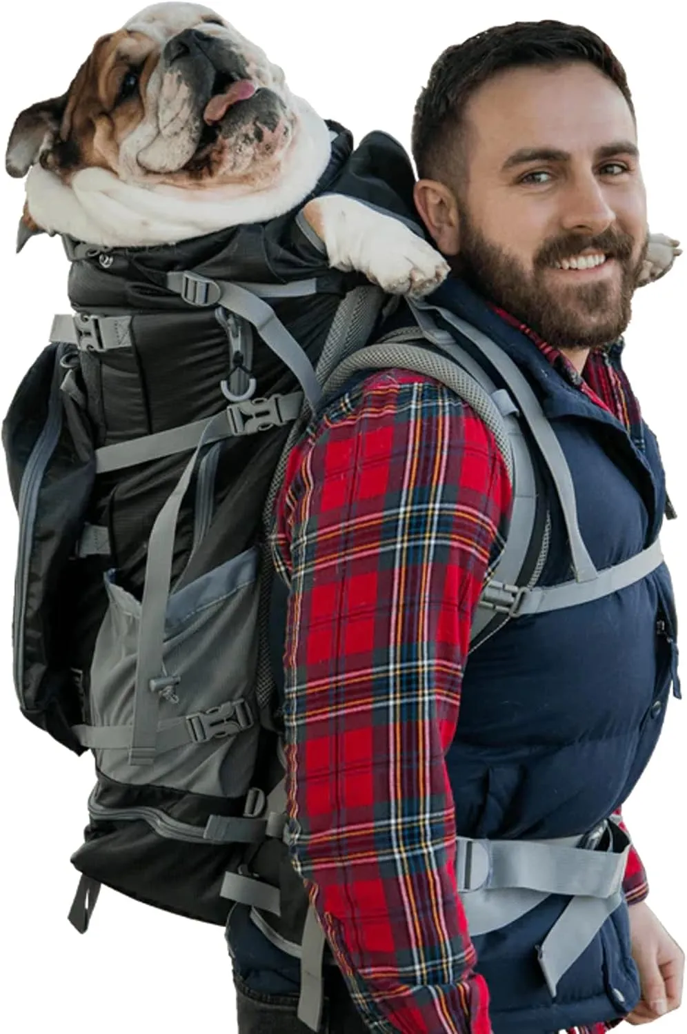 K9 Sport Sack | Kolossus Dog Carrier Backpack for Small and Medium Pets | Front Facing Adjustable Dog Backpack Carrier | Fully Ventilated | Veterinarian Approved (X-Large, Kolossus - Black)