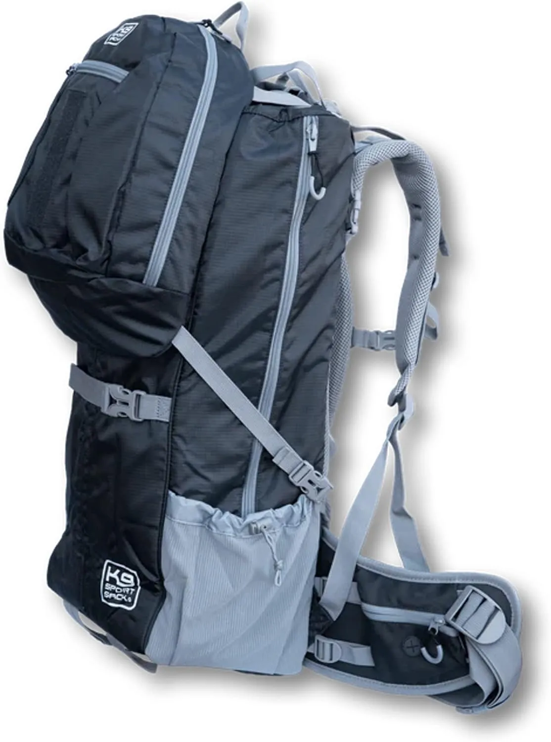 K9 Sport Sack | Kolossus Dog Carrier Backpack for Small and Medium Pets | Front Facing Adjustable Dog Backpack Carrier | Fully Ventilated | Veterinarian Approved (X-Large, Kolossus - Black)