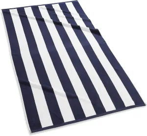 Kassatex Cabana Stripe Beach Towels - Navy
