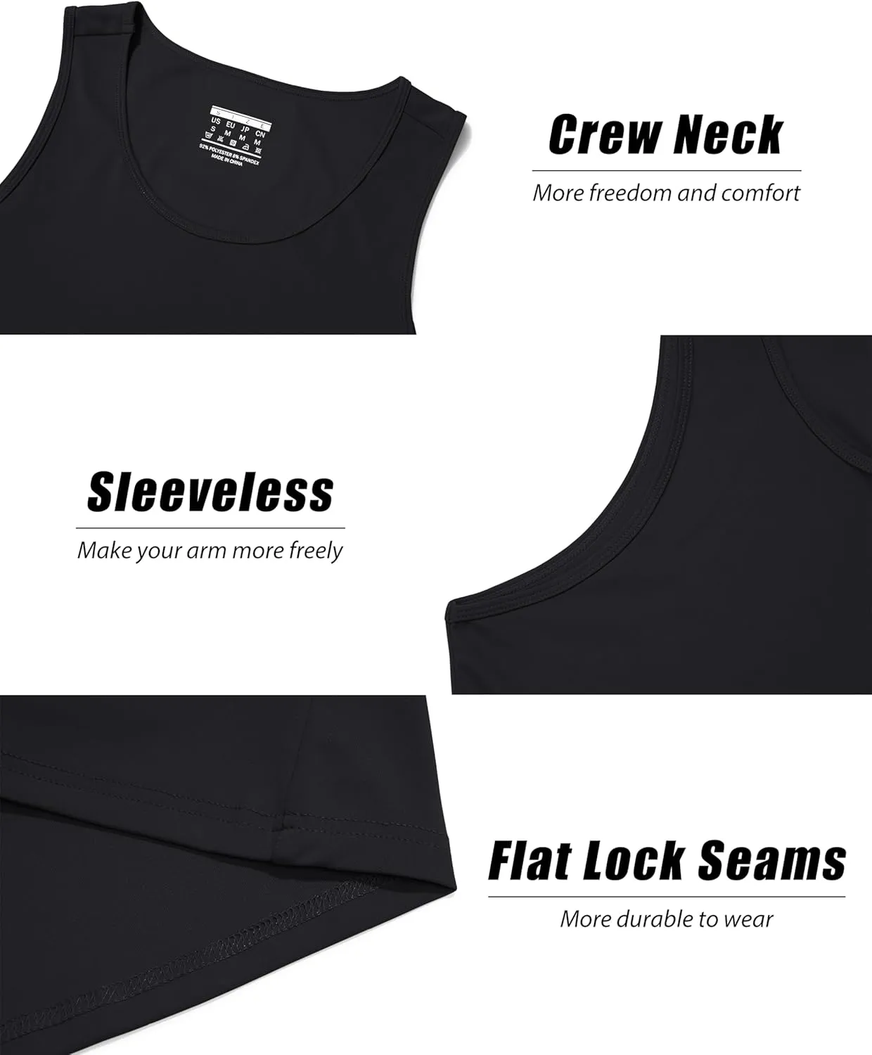 KEFITEVD Men's UPF 50  Tank Top Sleeveless Workout Swim Shirts Quick Dry Muscle Shirt for Bodybuilding Gym Beach