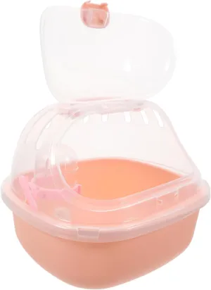 KESYOO Portable Hamster Carrier Case Outdoor Travel Cage for Hamsters Small Animal Container with Water Bottle Easy to Carry for Travel and Playtime