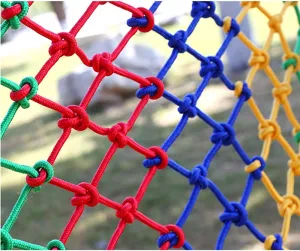 Kids Safety Netting Outdoor Climbing Net,Balcony Stairs Garden Protection Net Nylon Rope Net,Outdoor Rainbow Protective Net Cargo Rope Truck Trailer Netting(Size:2X10M(7X33FT))