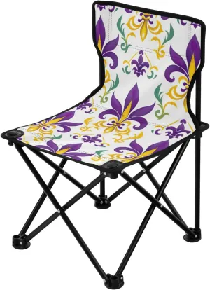 Kigai Folding Camping Chair Heavy Duty Chair Ultralight Compact Portable Beach Chair for Outdoor Camp, Hiking, Travel, Beach, Sporting Event and Picnic, Mardi Gras