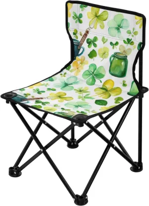 Kigai Folding Camping Chair Heavy Duty Chair Ultralight Compact Portable Beach Chair for Outdoor Camp, Hiking, Travel, Beach, Sporting Event and Picnic, Peacock Feathers