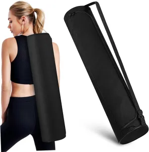 Kisangel Yoga Mat Case Bag Women's Yoga Spacious Storage Comfortable Adjustable Strap Oxford Rubber Mat Protect