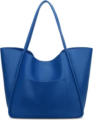 KKXIU Tote Bag for Women Vegan Leather Shoulder Purse Large Capacity Travel Bag