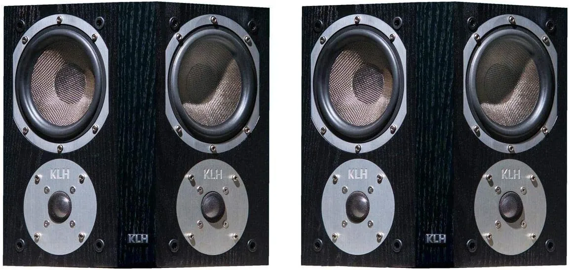 KLH Beacon Surround Speakers - Pair (Black Oak)