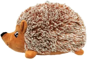 KONG Comfort Hedgehug Plush Dog Toy – Soft Squeaky Cuddly Toy for Dogs, Ideal for Gentle Chewers and Snuggling (Medium)