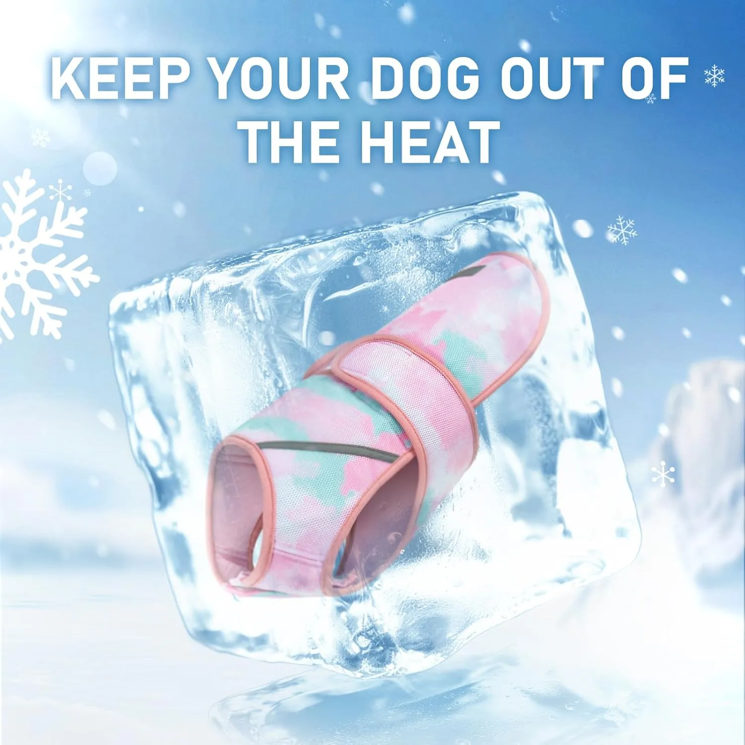 KYEESE Dog Cooling Vest Lightweight Dog Cooler Jacket 3D Breathable Mesh Pet Cooling Shirts with Reflective Stripe UV Protection Pet T Shirt for Beach, Hiking, Walking (Pink, M)
