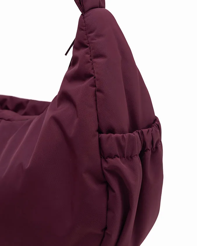 L POSH CRESCENT BAG IN WINE