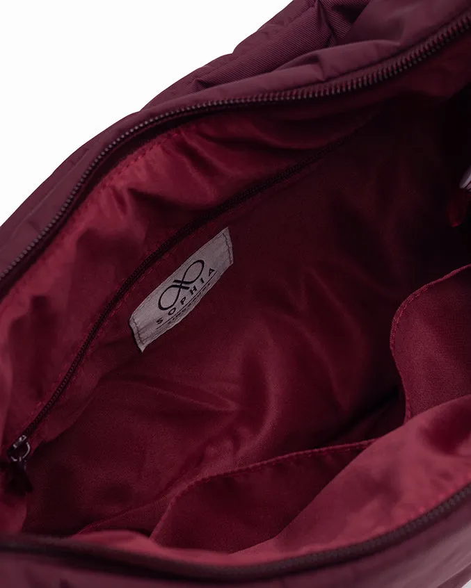 L POSH CRESCENT BAG IN WINE