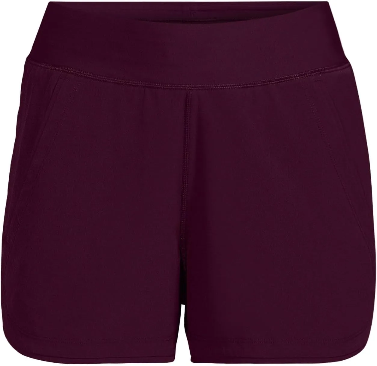 Lands' End Women's 3" Quick Dry Elastic Waist Board Shorts Swim Cover-up Shorts with Panty