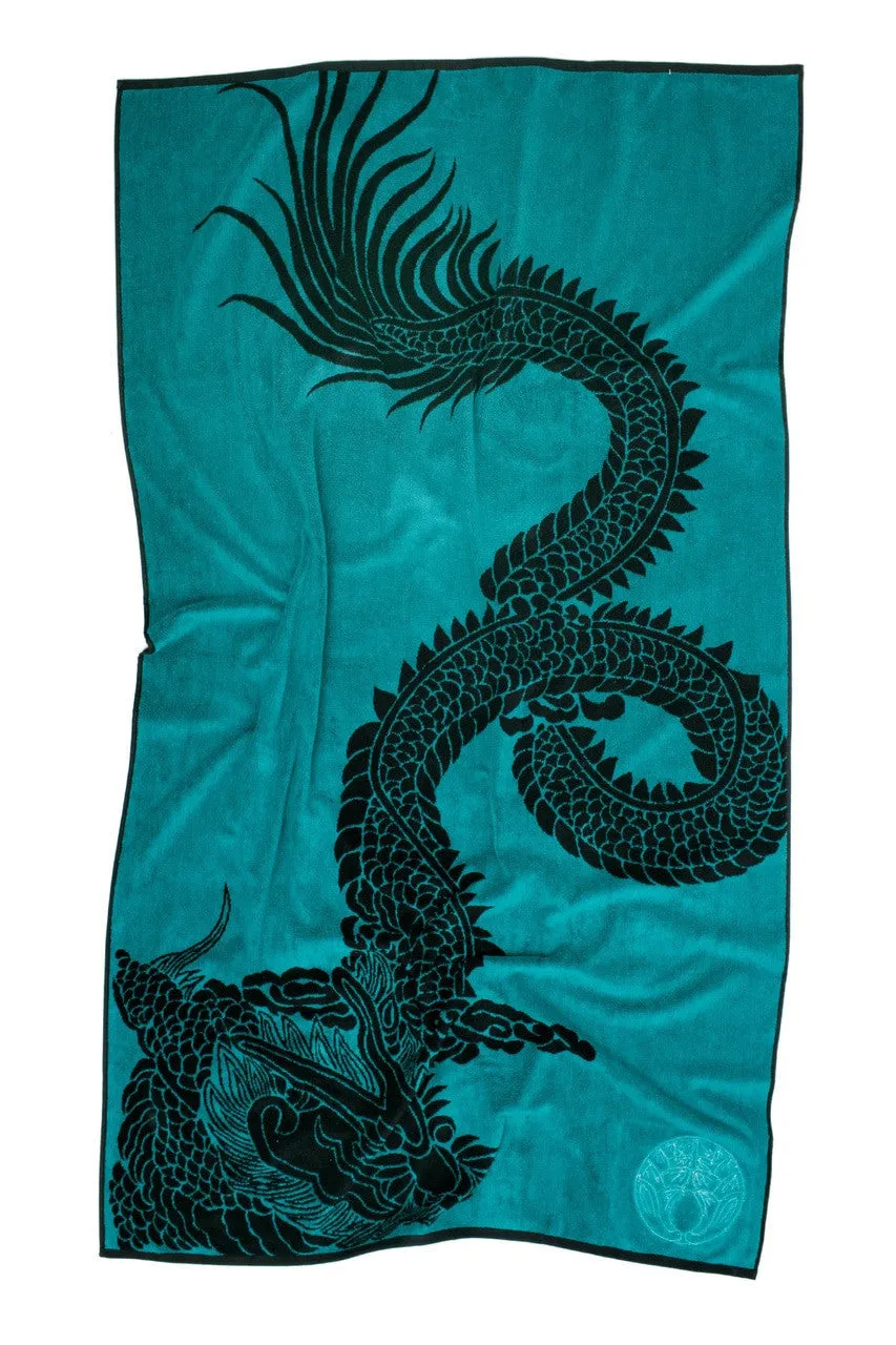 Lapis/Black Dragon Beach Towel