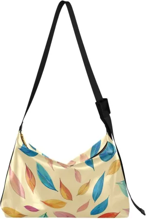 Large Capacity Crossbody Shoulder Bag Handbag Casual Tote Bag With Adjustable Strap Zipper For Men Women