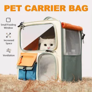 Large Capacity Pet Backpack for Cats Dogs Travel Carrier Ideal for Outdoor Use