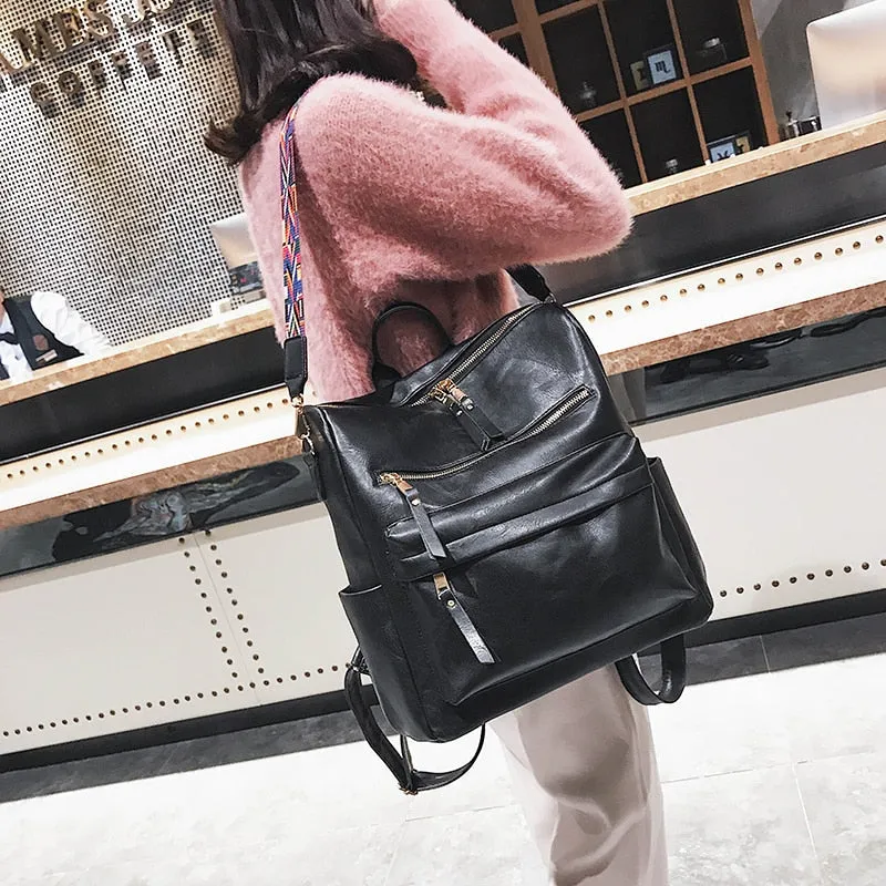 Large Capacity Retro Backpack