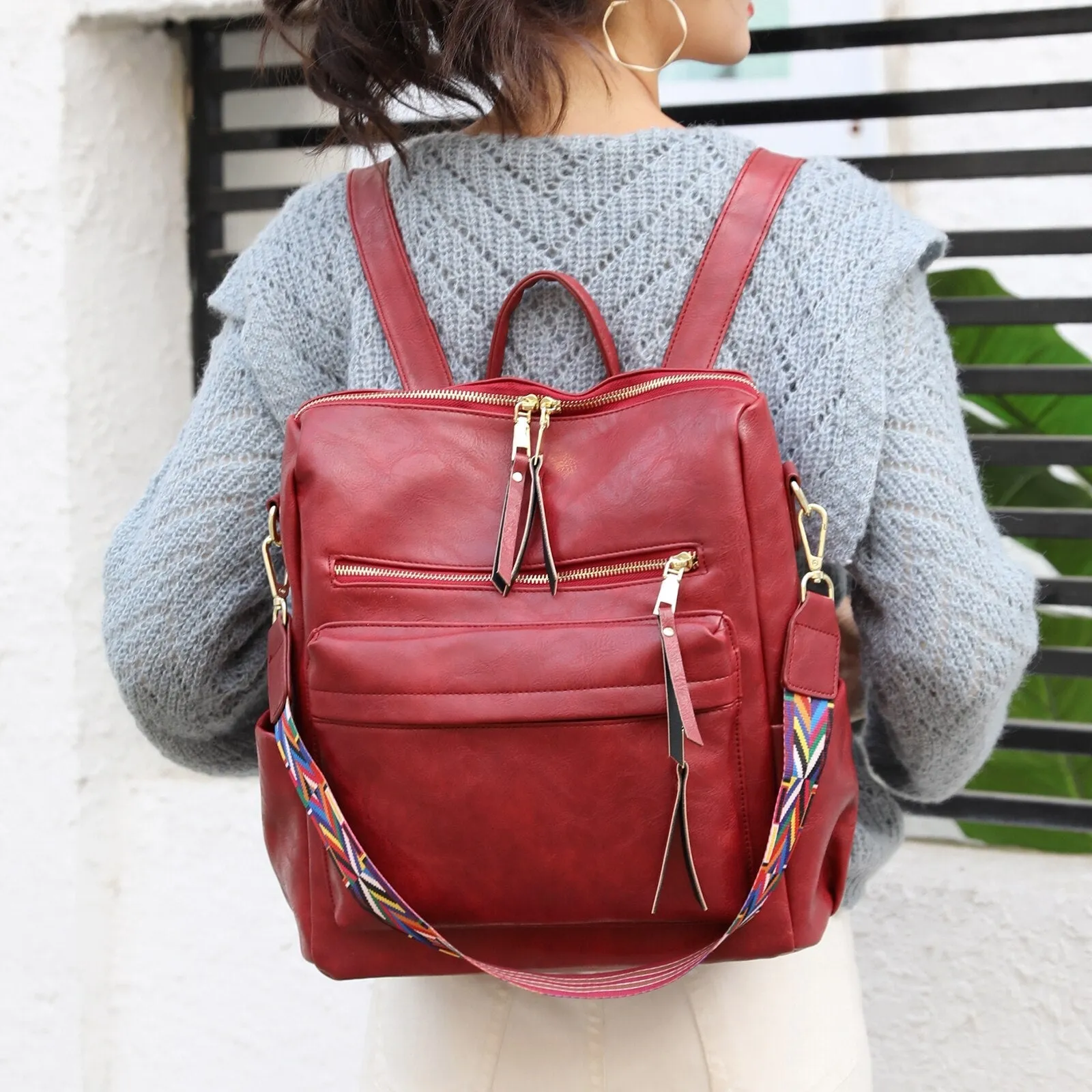 Large Capacity Retro Backpack