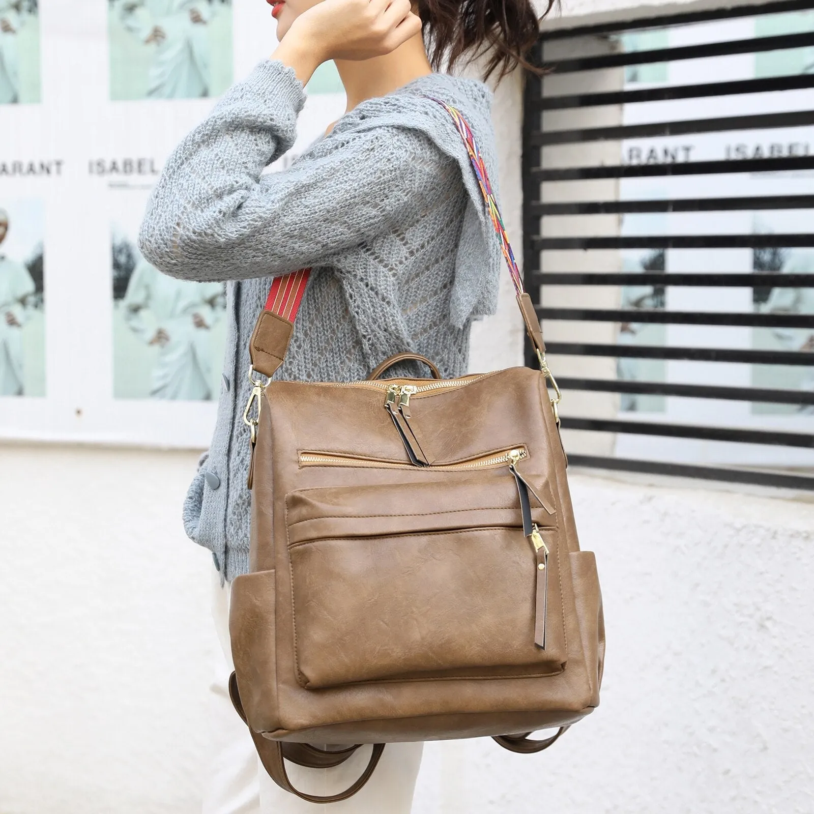 Large Capacity Retro Backpack