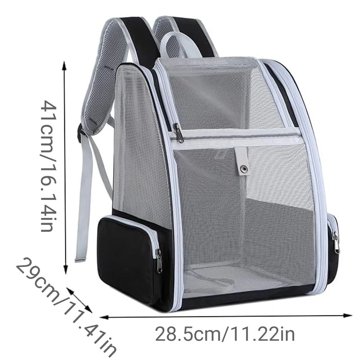 Large Foldable Breathable Portable Cat Dog Bag Outdoor Shoulder Pet Backpack