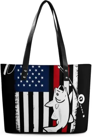 Large Leather Tote Bag Travel Work Daily Essentials Handbag For Women Men